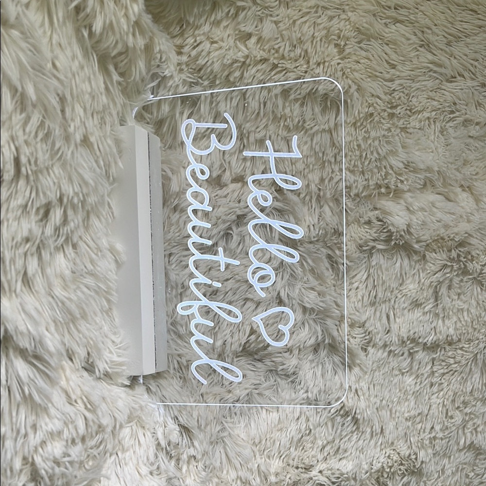 Hello Beautiful Neon Sign
